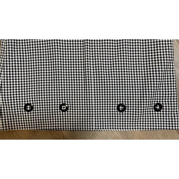 Tahari Black & White Gingham Sleeveless Dress w/Decoration at Hem Sz 6 * Classic - Picture 7 of 10